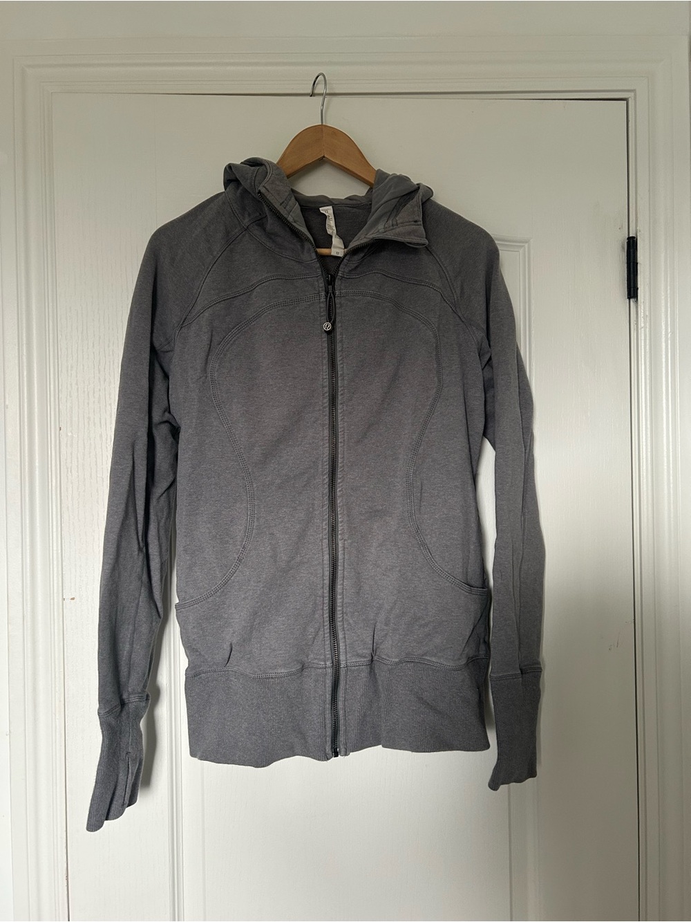 lululemon athletica Charcoal Gray Zip-Up Hoodie